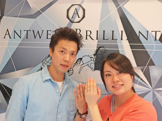 シンプルでかわいい結婚指輪と欲しかった指輪を買えて満足です！