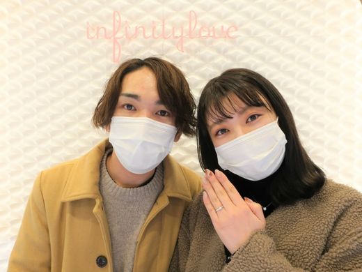 ダイヤモンドにこだわって決めました