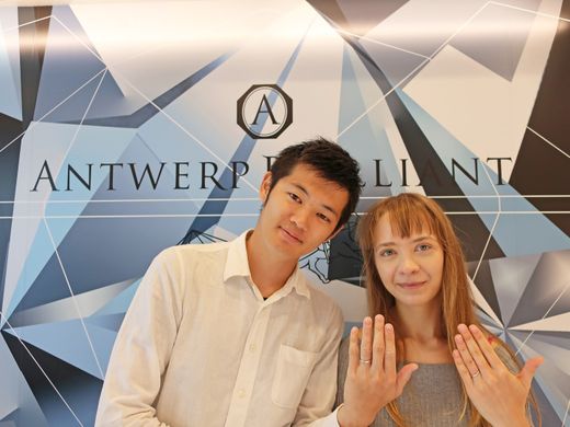 ダイヤモンドの輝きの綺麗さと、イメージ通りのデザインの指輪に出会えました！