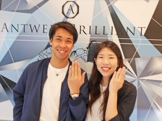 ダイヤモンドの輝き・つけたときに充実感があるデザインの指輪に出会えました！