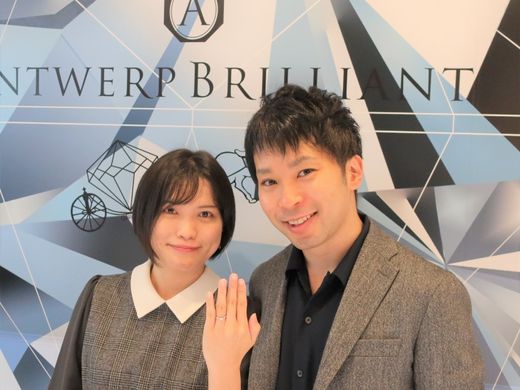 Sirius これが一番の指輪、2人で決めました。