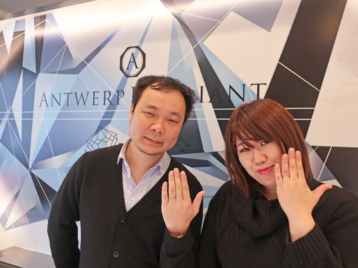 思い描いていた通りのデザインの指輪が完成して満足です！！