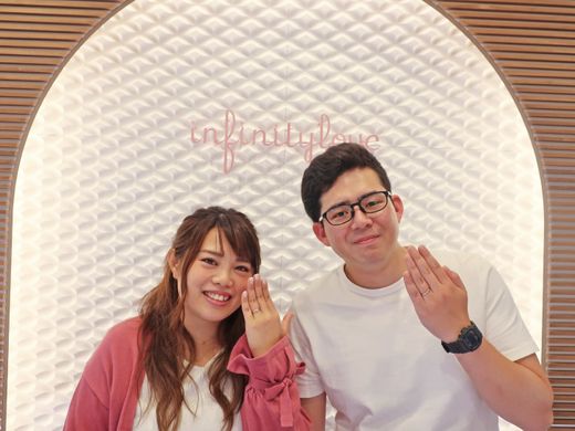 理想的なデザインの指輪にひと目惚れしました