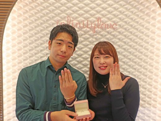 指輪の幅もデザインもすべてが理想通りでした！