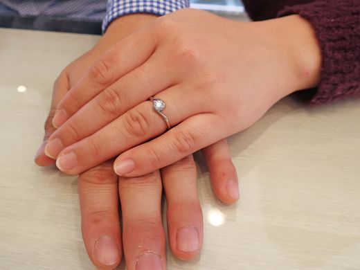 指輪のデザインも名前もどっちも気に入りました！