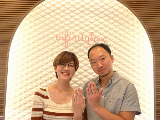 インフィニテイラブのナチュラルに一目惚れをして決めました♪