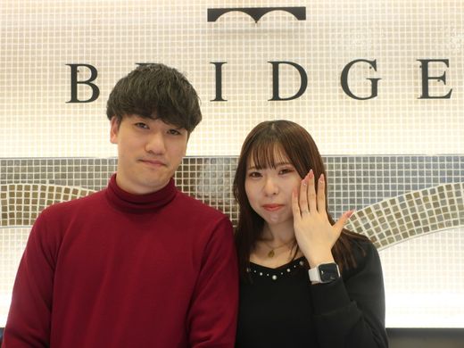 プロポーズの後に彼女の好きなデザインを選べるのがいいと思いました