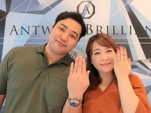 ダイヤの輝きがとても魅力的でした