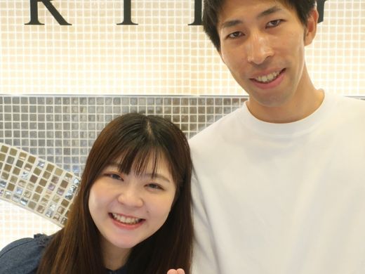 アットホームな雰囲気の中で、楽しく婚約指輪を選べました！