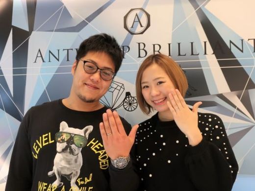 ひと目でリングの輝きが他とは違いました