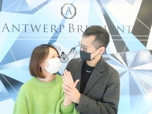 奥様にお似合いな婚約指輪はシリウス♪スタッフの想いが凄いお店でした
