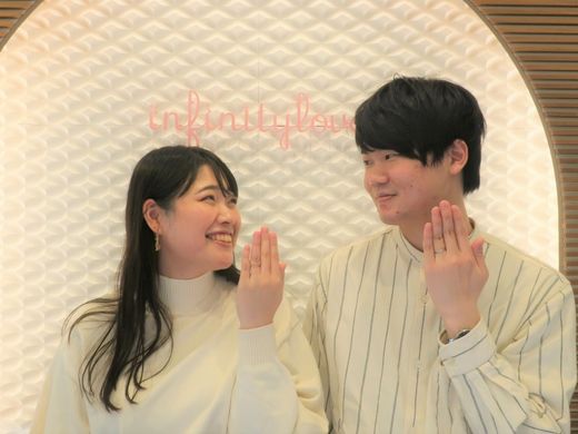 おふたりの直感とフィーリングから選んだ結婚指輪スウィートハート♪