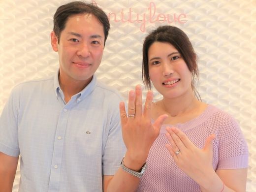 シンプルで存在感のある指輪です