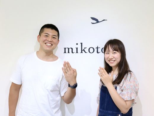 お揃い感を大切にした結婚指輪