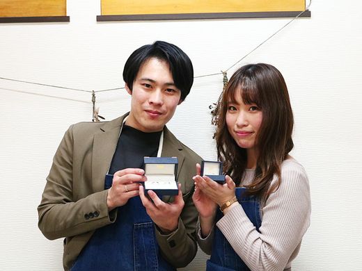 ペアリング・婚約指輪・結婚指輪　と3回目のご来店です。
