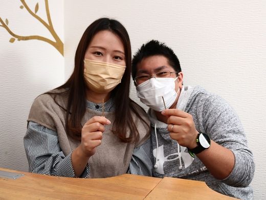 おこさんと一緒に槌目の結婚指輪作り！