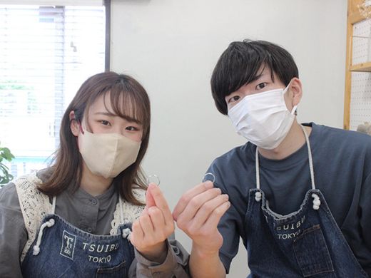 クラシカルな佇まいに。ミルグレインの結婚指輪