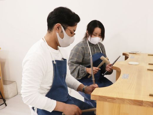 お互いで好きな形を選んで作りあう、プラチナの結婚指輪