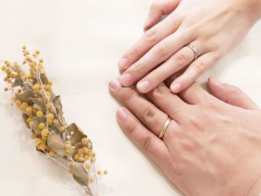 ふたりの指輪が繋がるシェアリング