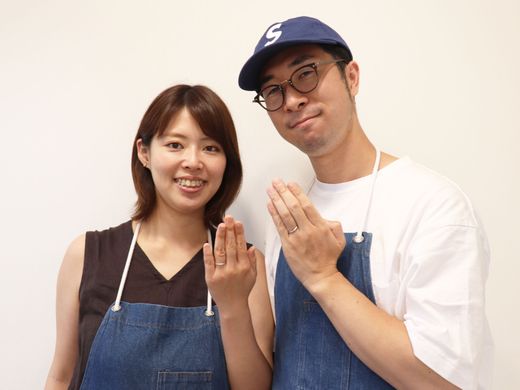 ダイヤモンドとプラチナ、定番な組み合わせで手作り