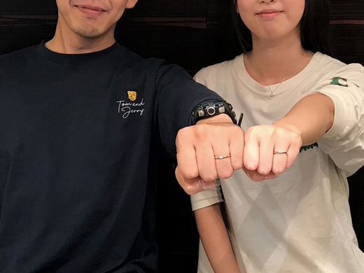 着け心地と薬指に馴染む形状と色みが魅力 / 宮 [miya]・豊 [hou] 