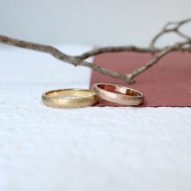 【鶴(mikoto)の口コミ】 ファッションの一部にもできるような指輪にしたいと相談したところ、鎚目…