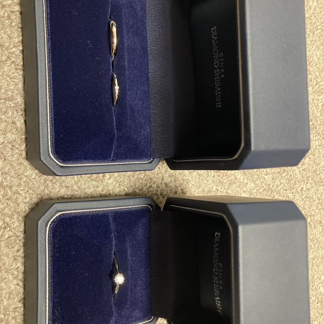 【銀座ダイヤモンドシライシの口コミ】 指輪のデザインがシンプルながら可愛いところに魅力を感じました。またつ…