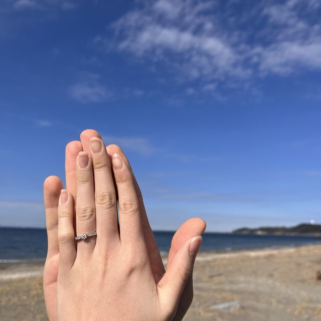 【アイプリモ(I-PRIMO)の口コミ】 探していたデザインに1番近いものでした。ザ・エンゲージリングというより…