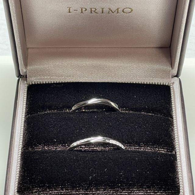 【アイプリモ(I-PRIMO)の口コミ】 結婚指輪のペルセウスに一目惚れをして、それと一緒に付けられるように婚…