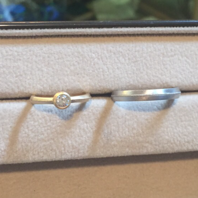 【Cayof(カヨフ)の口コミ】 祖母の指輪をリメイクして、結婚指輪にしたかった為、以前より気になって…