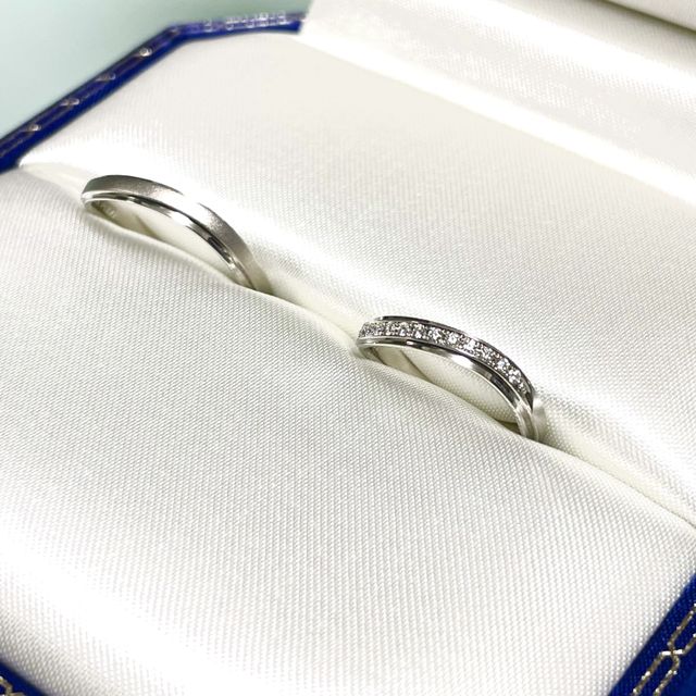 【ヴァンドーム青山(VENDOME AOYAMA)の口コミ】 女性用はデザインが可愛くてダイヤが沢山着いているけど、落ち着いていて…