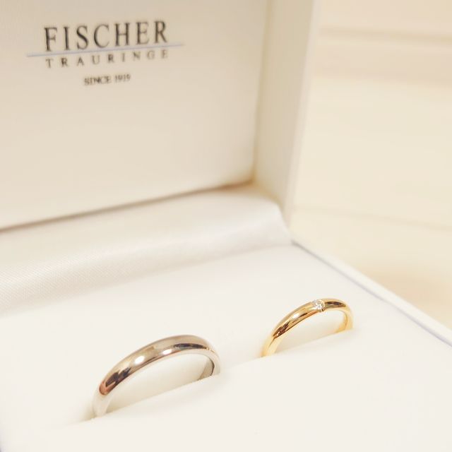 【FISCHER(フィッシャー)の口コミ】 定番のデザインですが、実際に着けてみると他の似たリングより丸みが強く…