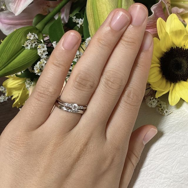 【銀座ダイヤモンドシライシの口コミ】 婚約指輪のダイヤはプロポーズリングで頂いたので自分で台座を選びました…