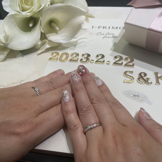 【アイプリモ(I-PRIMO)の口コミ】 煌びやかで可愛いピンクゴールドの指輪を探していました。いくつかのお店…