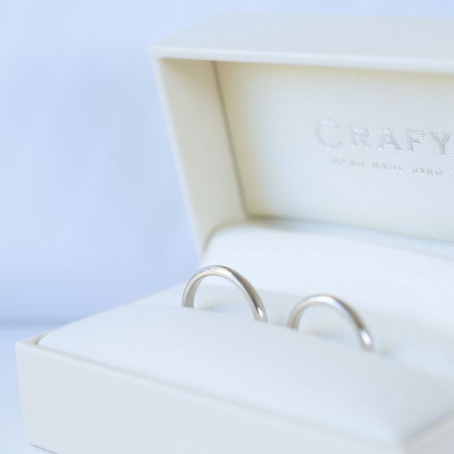 【CRAFY(クラフィ)の口コミ】 お互いの指輪を作り合うことで、大切な思い出になると同時に愛着が湧きま…