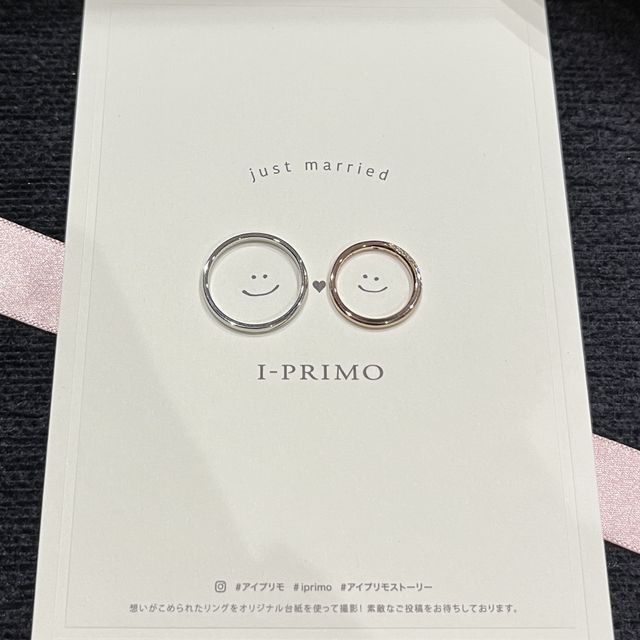 【アイプリモ(I-PRIMO)の口コミ】 何店舗か見た中で気に入ったデザインの指輪に巡り会えたこと、価格も高す…