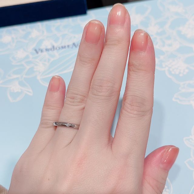 【ヴァンドーム青山(VENDOME AOYAMA)の口コミ】 シンプルなデザインを探していました。プラチナ975とプラチナの純度が高く…