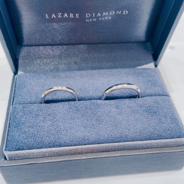 【ラザール ダイヤモンド(LAZARE DIAMOND)の口コミ】 結婚指輪の決め手は付け心地でした。ずっと付けるものなので、付け心地が…