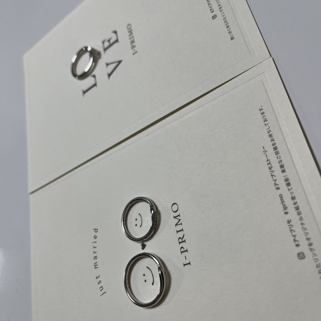 【アイプリモ(I-PRIMO)の口コミ】 結婚指輪はデザイン性のあるものがいいなと思っていたので、デザイン種類…