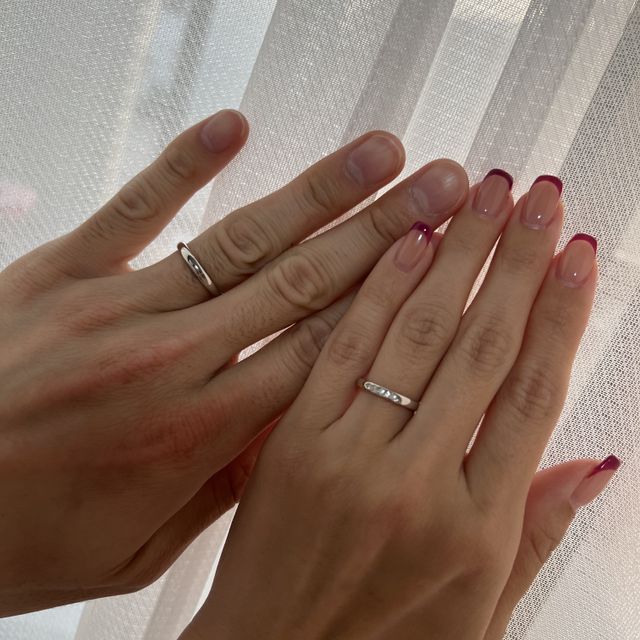 【エクセルコダイヤモンド(EXELCO DIAMOND)の口コミ】 お値段とデザインにとにかくこだわりました。他店もたくさん比べましたが…