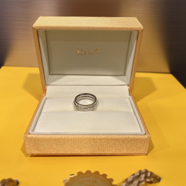 【ケイウノ ブライダル(K.UNO BRIDAL)の口コミ】 元々オリジナルのものを作りたかったので、先輩事例の指輪のデザインが気…