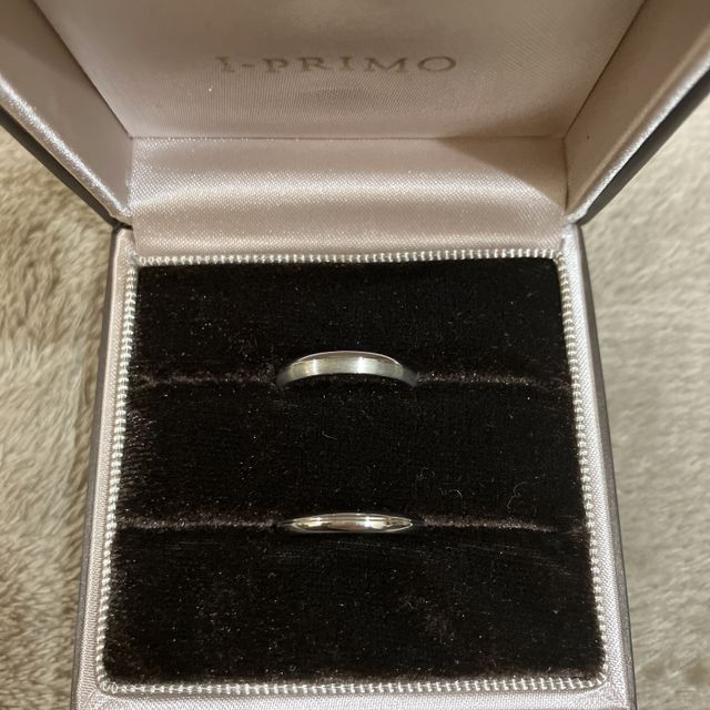 【アイプリモ(I-PRIMO)の口コミ】 ペアでつけられるデザインを探して複数店舗回りましたが、2人ともが気にい…