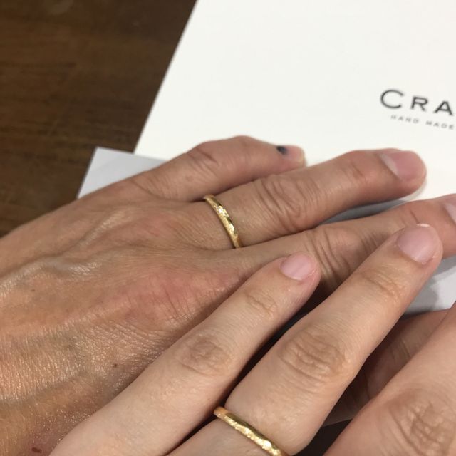 【CRAFY(クラフィ)の口コミ】 記念する指輪を二人で作り動画撮影していただけて、思い出になりました。…