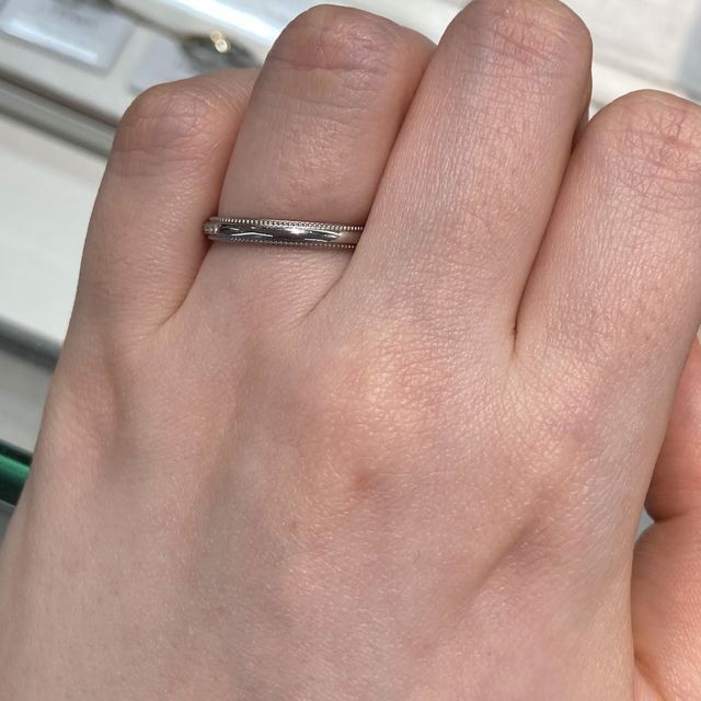 【アイプリモ(I-PRIMO)の口コミ】 ミル打ちのデザインは候補に入れていませんでしたが、おすすめされて付け…