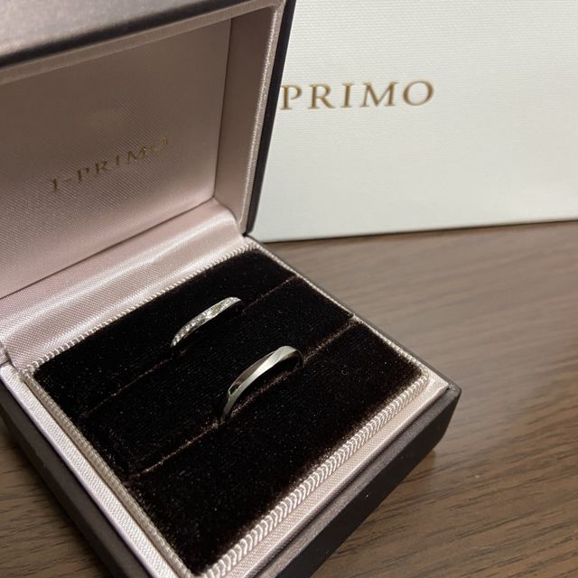 【アイプリモ(I-PRIMO)の口コミ】 友人が購入していたため、知ったブランドでした。結婚指輪探しでは2件目で…