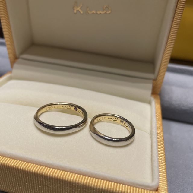 【ケイウノ ブライダル(K.UNO BRIDAL)の口コミ】 刻印や形状などの指輪のデザインの要望が、
全て反映できて、理想の指輪が…