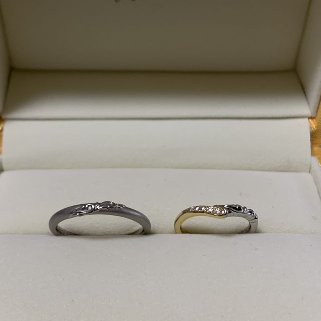 【ケイウノ ブライダル(K.UNO BRIDAL)の口コミ】 指輪の名前にふたりともとてもひかれた。
気に入った指輪を混ぜた感じのも…