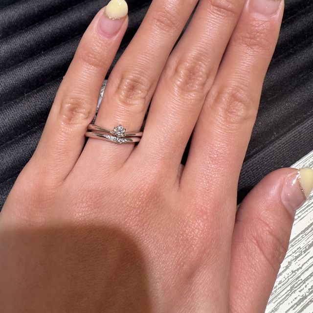 【TRECENTI(トレセンテ)の口コミ】 指輪探し1店舗目で試着した婚約指輪ですが、非常に着け心地が良かったです…