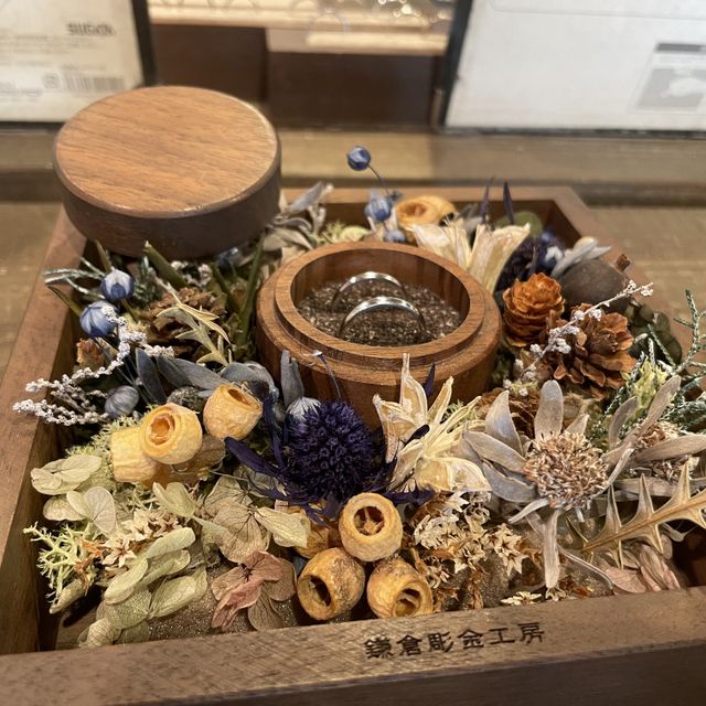 【鎌倉彫金工房の口コミ】 夫婦共にブランドにあまりこだわりがなかったため、思い出にもなる手作り…