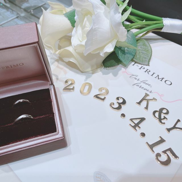 【アイプリモ(I-PRIMO)の口コミ】 二人とも初めて見た時からこのデザインを一番に気に入り、そこからこの指…